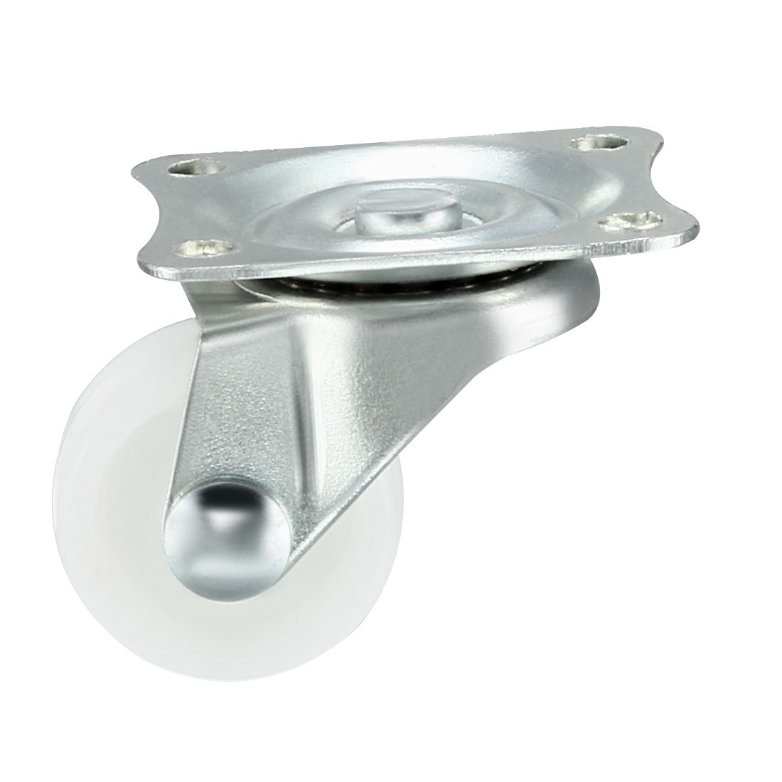 Harfington Swivel Caster Wheels Polypropylene with 360 Degree Top Plate LBS Capacity for Furniture Carts Workbench, White, Pack of 4