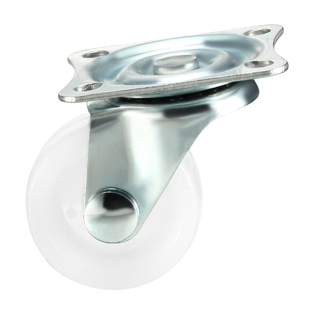 Harfington Swivel Caster Wheels Polypropylene with 360 Degree Top Plate LBS Capacity for Furniture Carts Workbench, White, Pack of 4