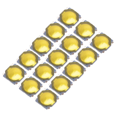 Harfington 15Pcs 3.7x3.7x0.35mm Panel PCB Momentary Tactile Tact Push Button Switch 4 Terminals