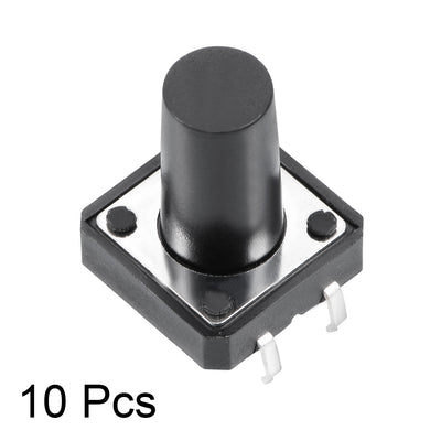 Harfington 12x12x15mm Panel Mini/Micro/Small PCB Momentary Tactile Tact Push Button Switch DIP 10PCS