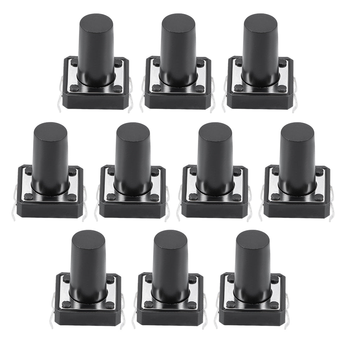 Harfington 12x12x15mm Panel Mini/Micro/Small PCB Momentary Tactile Tact Push Button Switch DIP 10PCS