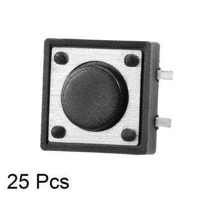Harfington 12x12x4.3mm Panel Mini/Micro/Small PCB Momentary Tactile Tact Push Button Switch DIP 25PCS