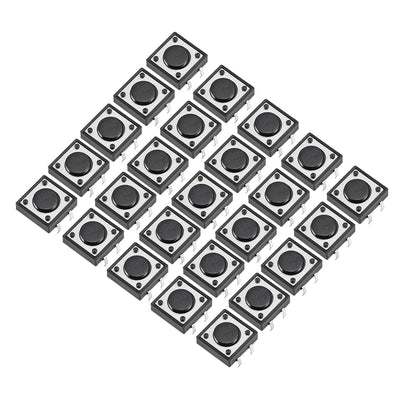 Harfington 12x12x4.3mm Panel Mini/Micro/Small PCB Momentary Tactile Tact Push Button Switch DIP 25PCS
