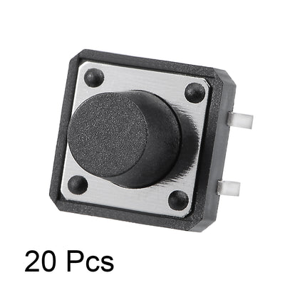 Harfington 12x12x8mm Panel Mini/Micro/Small PCB Momentary Tactile Tact Push Button Switch DIP 20PCS