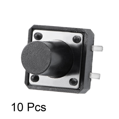 Harfington 12x12x12mm 4 Pin Panel Mini/Micro/Small PCB Momentary Tactile Tact Push Button Switch DIP 10PCS