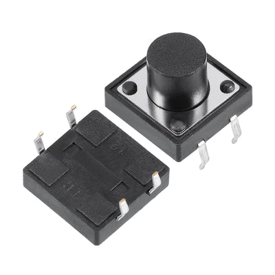 Harfington 12x12x9mm Panel Mini/Micro/Small PCB Momentary Tactile Tact Push Button Switch DIP 120PCS