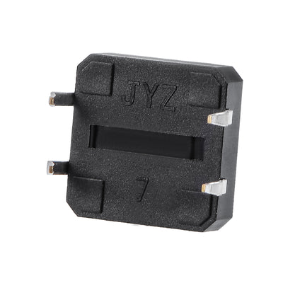 Harfington 12x12x9mm Panel Mini/Micro/Small PCB Momentary Tactile Tact Push Button Switch DIP Black 5PCS