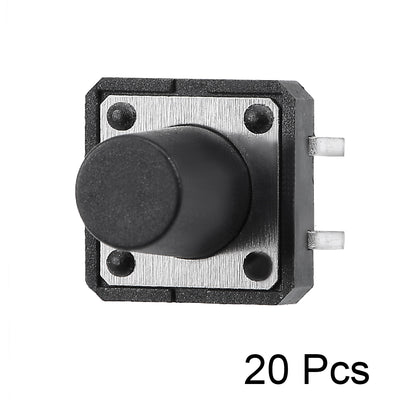 Harfington 12x12x12mm Panel Mini/Micro/Small PCB Momentary Tactile Tact Push Button Switch DIP 20PCS