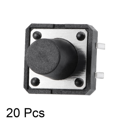 Harfington 12x12x11mm Panel Mini/Micro/Small PCB Momentary Tactile Tact Push Button Switch DIP 20PCS