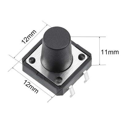 Harfington 12x12x11mm Panel Mini/Micro/Small PCB Momentary Tactile Tact Push Button Switch DIP 20PCS