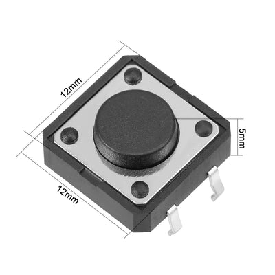 Harfington 12x12x5mm Panel Mini/Micro/Small PCB Momentary Tactile Tact Push Button Switch DIP 150PCS