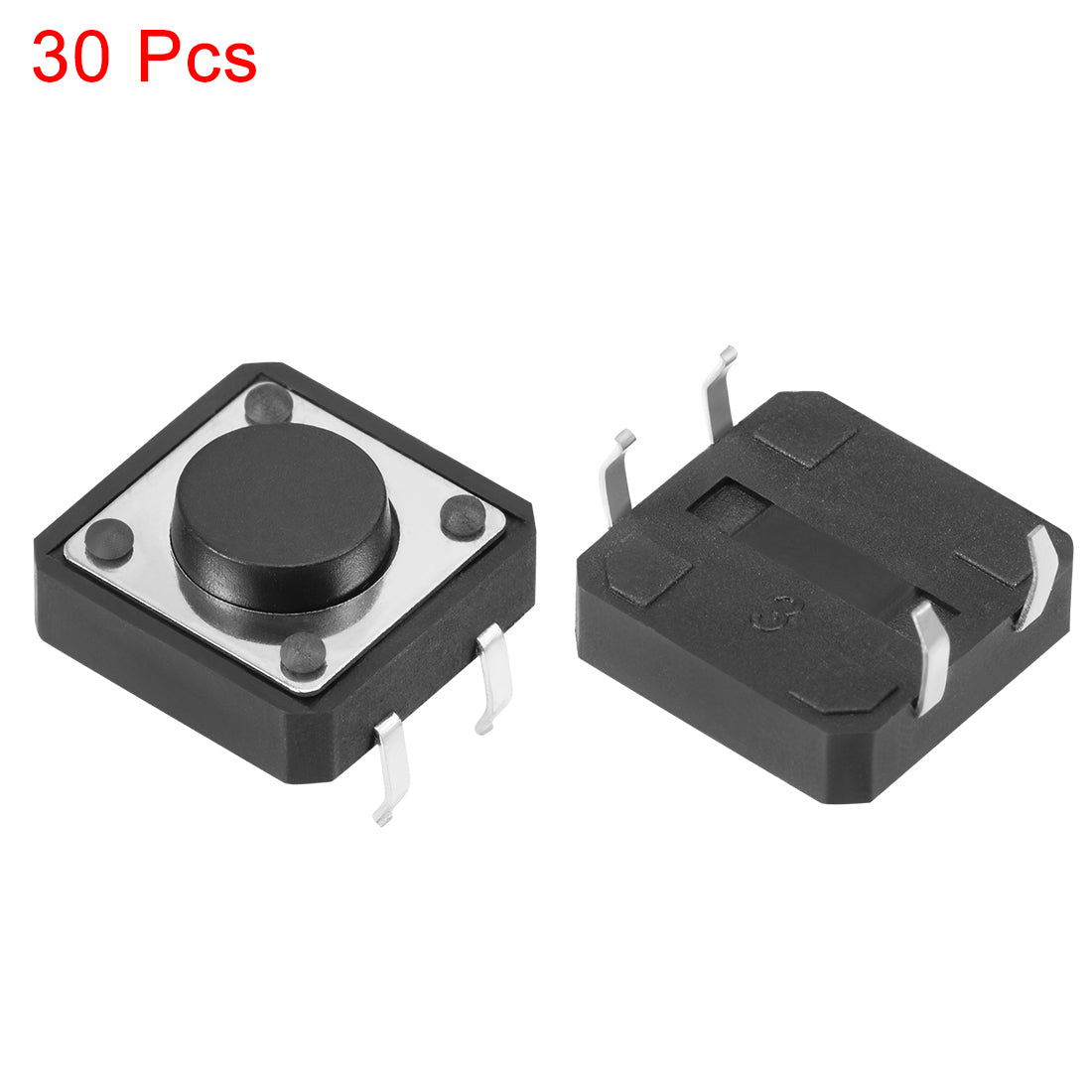 Harfington 12x12x5mm Panel Mini/Micro/Small PCB Momentary Tactile Tact Push Button Switch DIP 30PCS