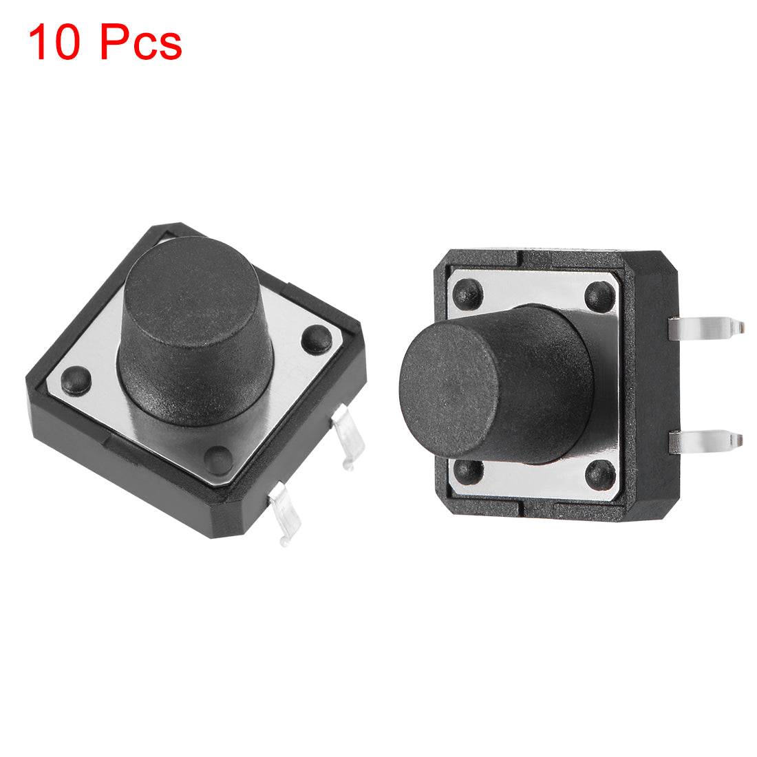 Harfington 12x12x9mm Panel Mini/Micro/Small PCB Momentary Tactile Tact Push Button Switch DIP 10PCS