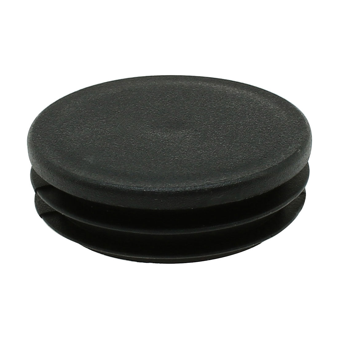 Harfington 1 7/8" 48mm OD Plastic Round Tube Ribbed Insert End Cover Cap, 1.81"-1.89" Inner Dia, Floor Furniture Chair Table Protector