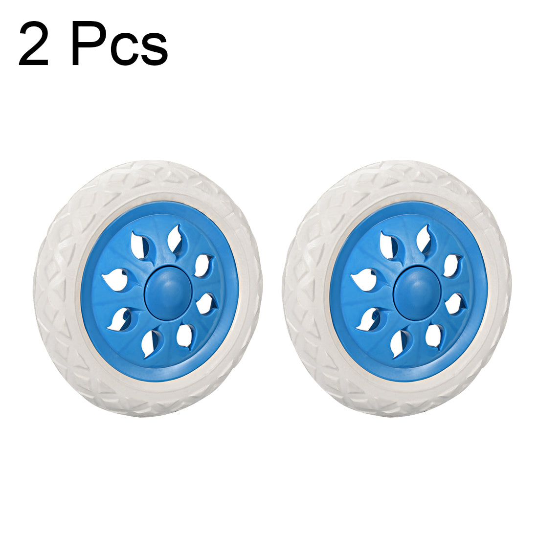 Harfington Shopping Cart Wheels Trolley Caster Replacement mm Dia Rubber Foaming 2pcs