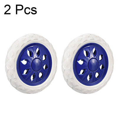 Harfington Shopping Cart Wheels Trolley Caster Replacement mm Dia Rubber Foaming 2pcs