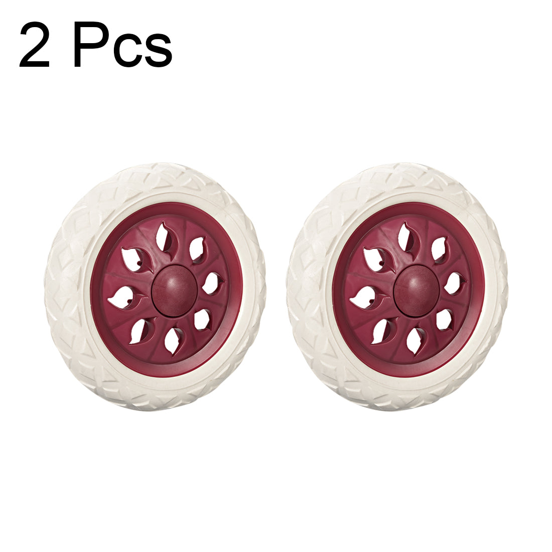 Harfington Shopping Cart Wheels Trolley Caster Replacement mm Dia Rubber Foaming 2pcs