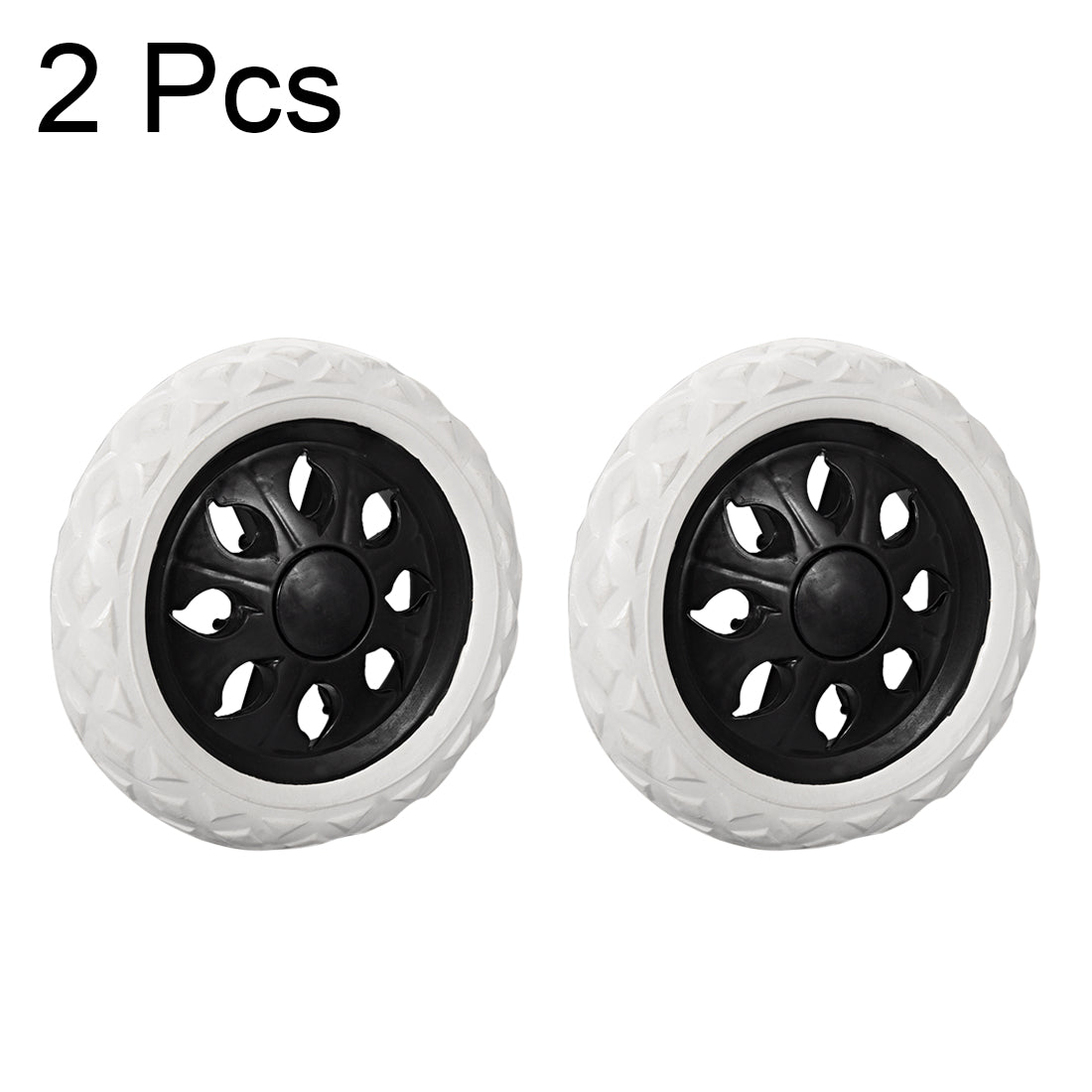 Harfington Shopping Cart Wheels Trolley Caster Replacement mm Dia Rubber Foaming 2pcs