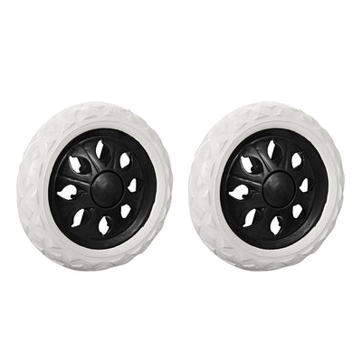 Harfington Shopping Cart Wheels Trolley Caster Replacement mm Dia Rubber Foaming 2pcs
