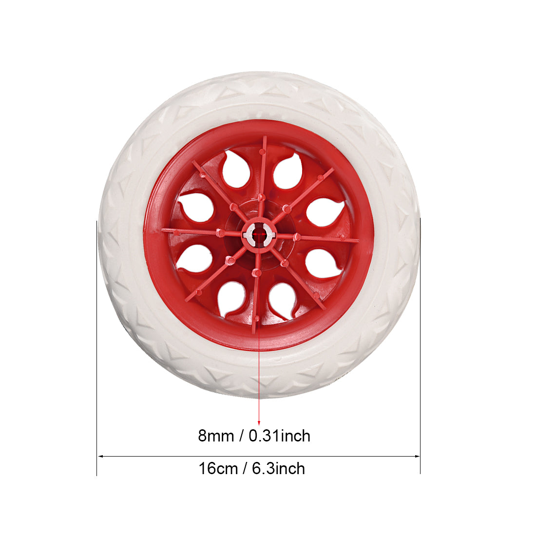 Harfington Shopping Cart Wheels Trolley Caster Replacement mm Dia Rubber Foaming 2pcs