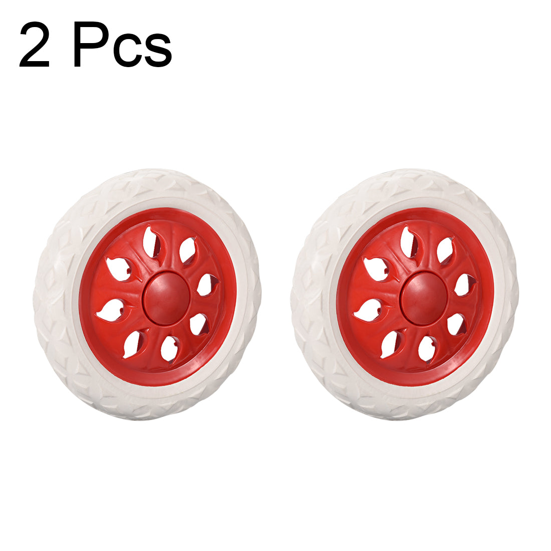 Harfington Shopping Cart Wheels Trolley Caster Replacement mm Dia Rubber Foaming 2pcs