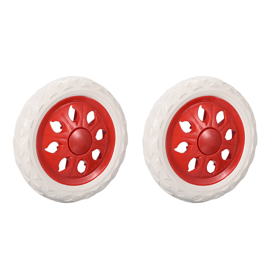 Harfington Shopping Cart Wheels Trolley Caster Replacement mm Dia Rubber Foaming 2pcs