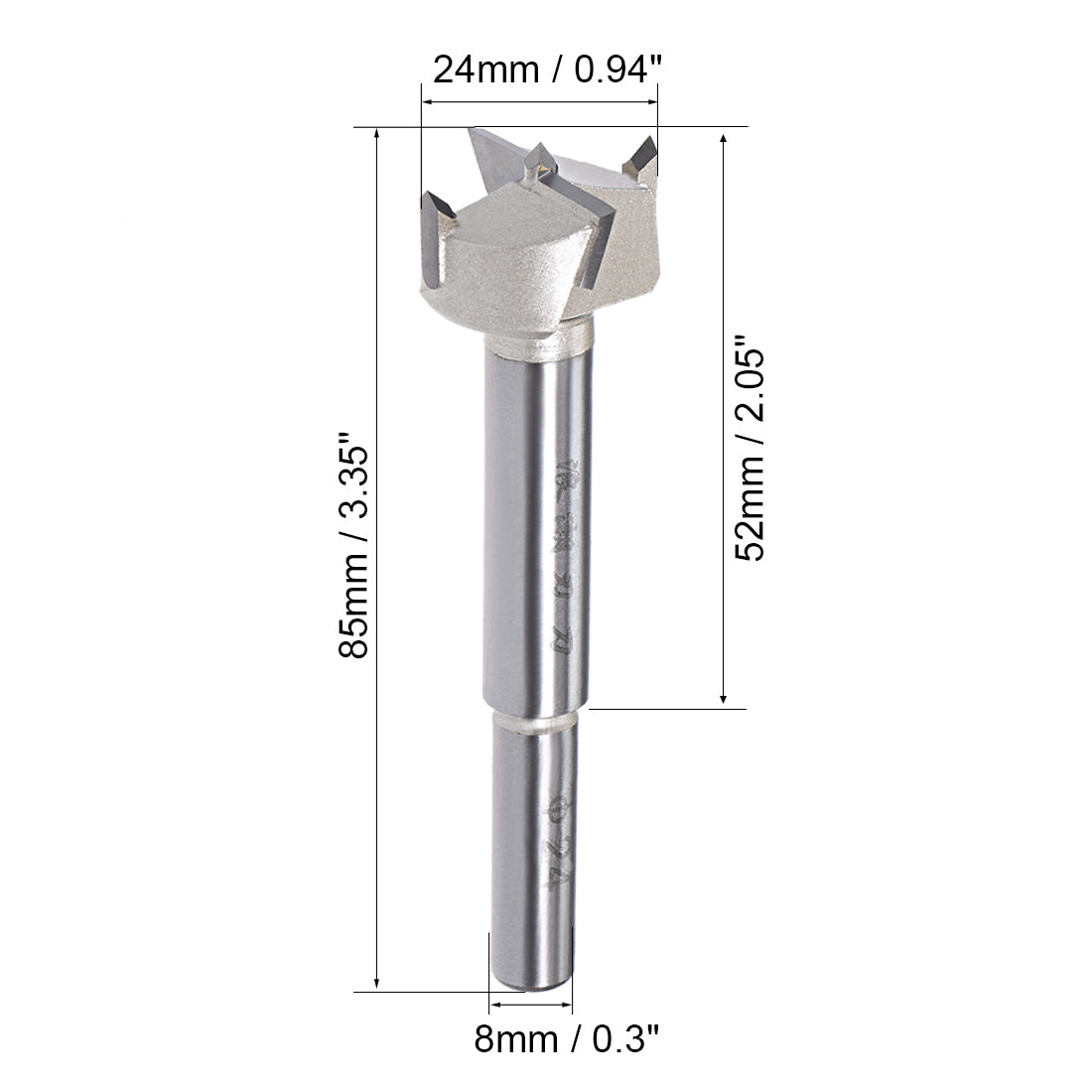 Harfington 53mm Round shank Hinge Boring Forstner Drill Bit