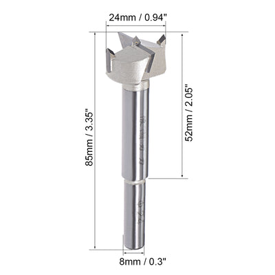 Harfington 53mm Round shank Hinge Boring Forstner Drill Bit