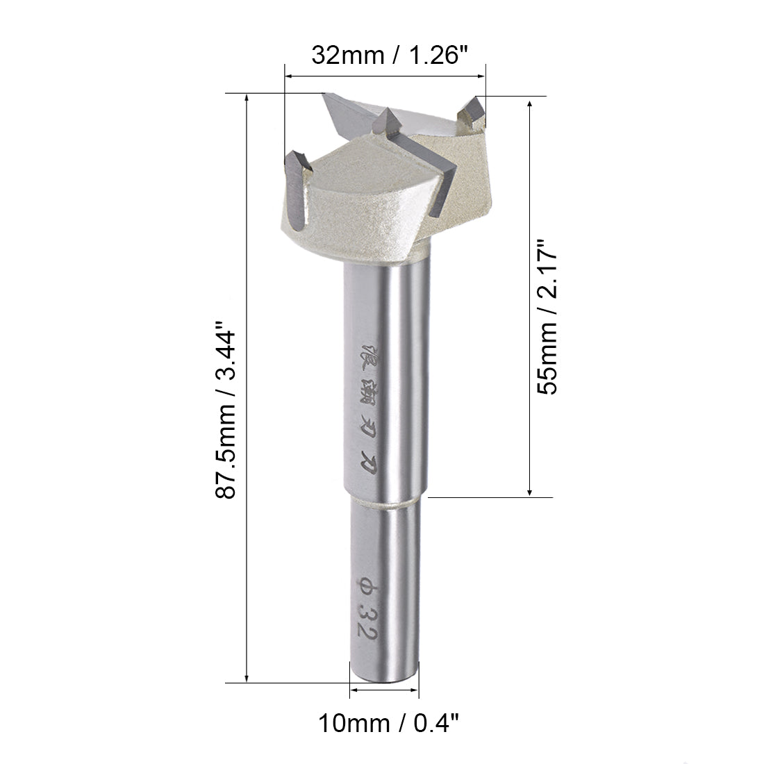 Harfington Carbide Round shank Hinge Boring Forstner Drill Bit