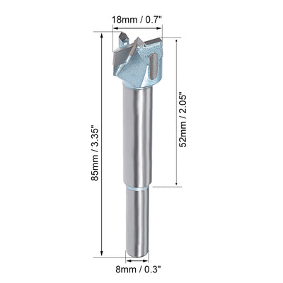 Harfington 18mm Hinge Boring Forstner Drill Bits with 8mm Round Shank