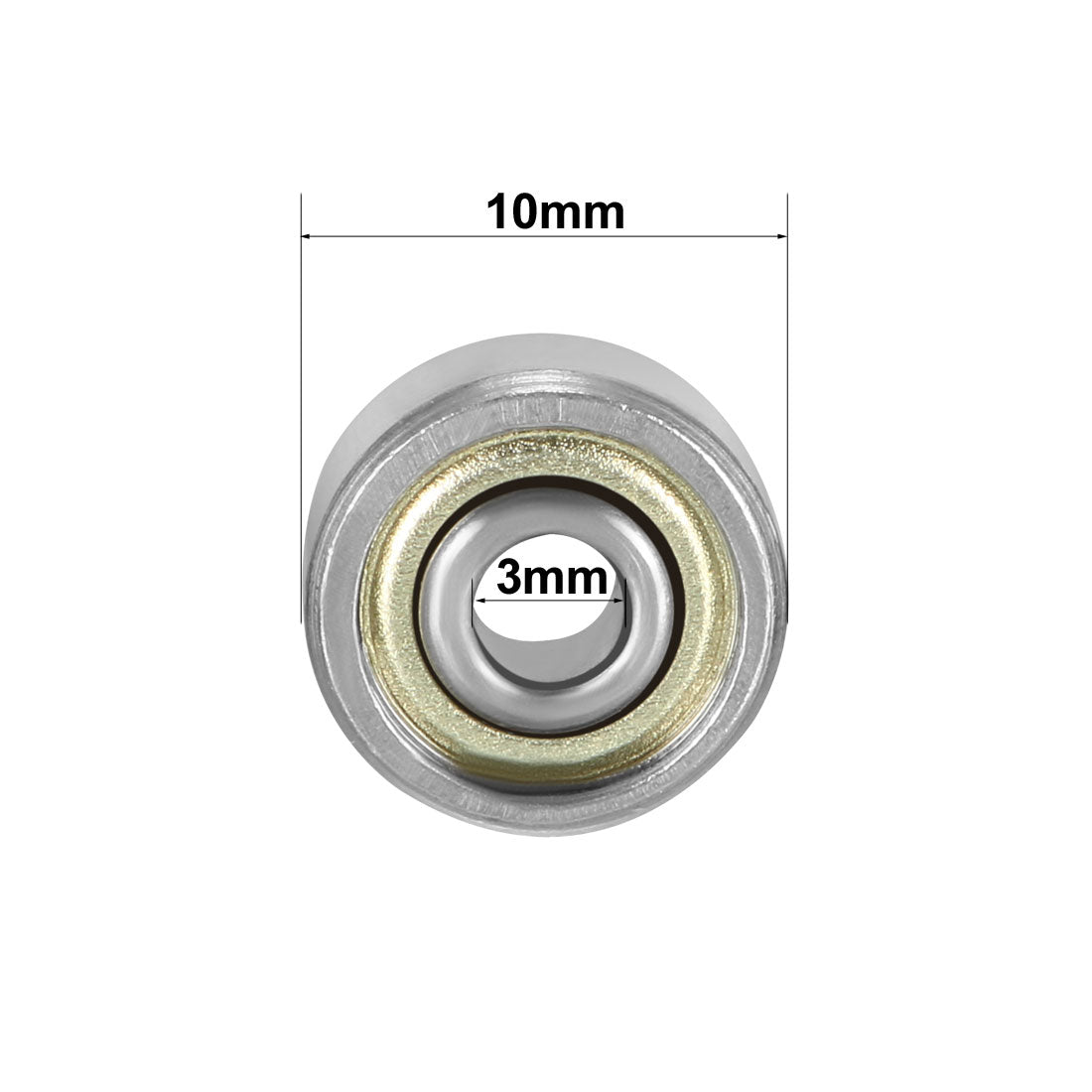 uxcell Uxcell Deep Groove Ball Bearings Metric Double Shielded Carbon Steel Z1 Level