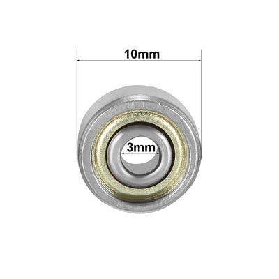 Harfington Uxcell Deep Groove Ball Bearings Metric Double Shielded Carbon Steel Z1 Level