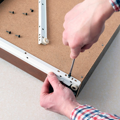 Harfington 4pcs 22x7x0.3mm Roller Idler Bearing Pulley Sliding Conveyor Wheel Threaded Rod M6*7 white