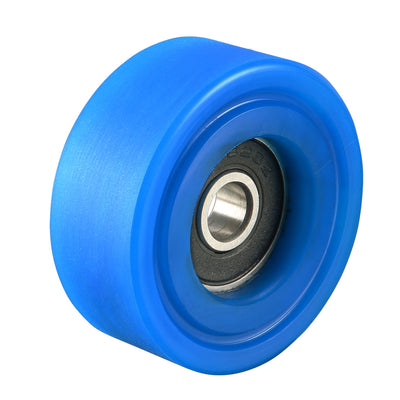 Harfington 6x35x14mm Roller Idler Bearing Pulley Sliding Conveyor Wheel Blue