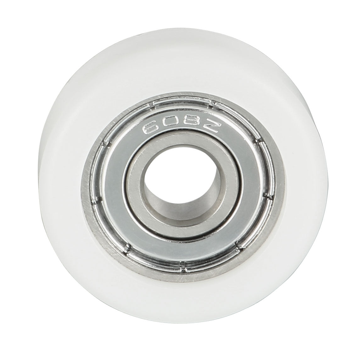 Harfington 4pcs 8x32x12mm Roller Idler Bearing Pulley Sliding Conveyor Wheel White