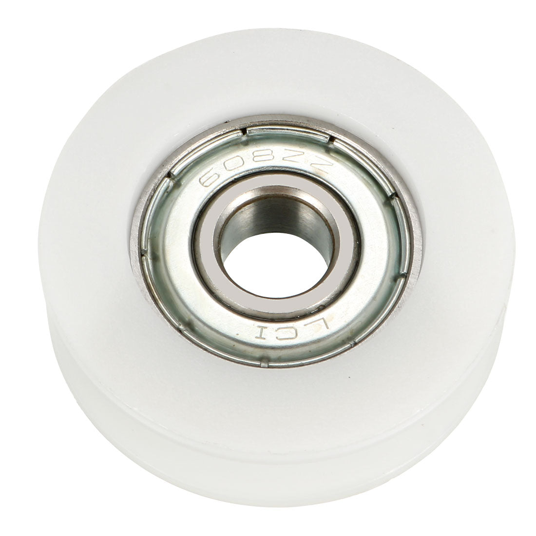 Harfington 2pcs 4.3mm Deep Metal U Groove Guide Bearing Pulley Rail Ball Wheel 8x34x11mm