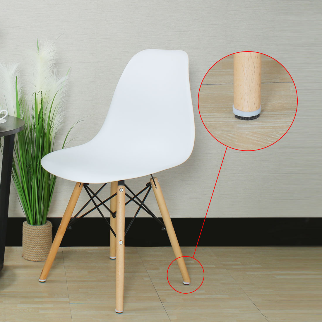 Harfington 18 Stück Filz-Pad-Nägel zum Nageln, Gleitschieber, 16 mm, 1,6 cm Durchmesser, für Holzmöbel, Stuhl, Schreibtisch, Beinfüße