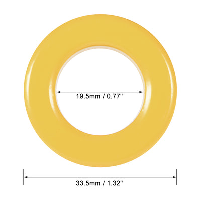 Harfington 19,5 x 33,5 x 11,1 mm Ferritring-Eisenpulver-Toroidkerne, gelb, weiß