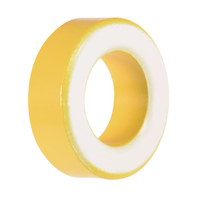 Harfington 19.5 x 33.5 x 11.1mm Ferrite Ring Iron Powder Toroid Cores Yellow White