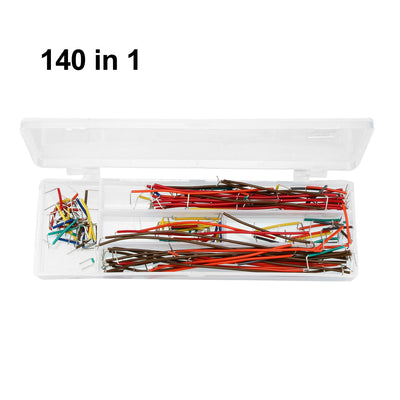 Harfington 140pcs in 1 set Male to Male Solderless Connector Test Breadboard Jumper Cable Wire