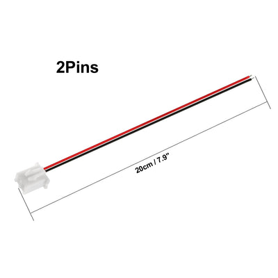 Harfington 15 Pcs Female 2P Jumper Wires Ribbon Cables Pi Pic Breadboard DIY 20cm Long