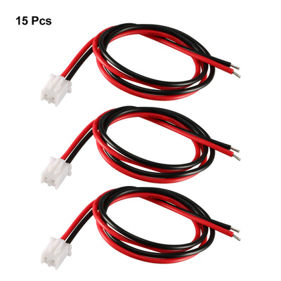 Harfington 15 Pcs Female 2P Jumper Wires Ribbon Cables Pi Pic Breadboard DIY 20cm Long