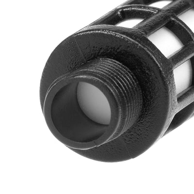 Harfington Plastic Pneumatic Muffler Exhaust Air Line Blue Black 30pcs