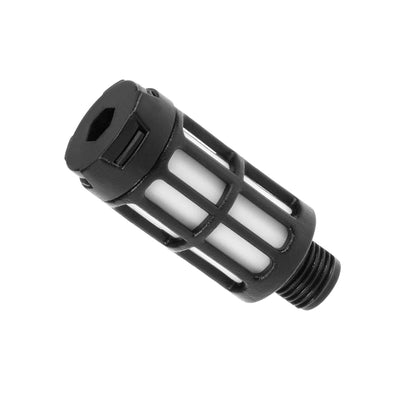 Harfington Plastic Pneumatic Muffler Exhaust Air Line Blue Black 30pcs