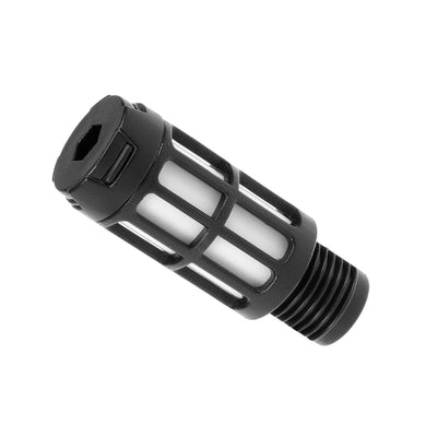 Harfington Plastic Pneumatic Muffler Exhaust Air Line Blue Black 30pcs