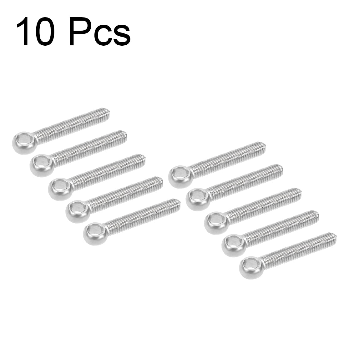 Harfington M x mm 304 Stainless Steel Machine Lift Eye Bolt Rigging 10pcs