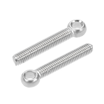 Harfington M x mm 304 Stainless Steel Machine Lift Eye Bolt Rigging 10pcs