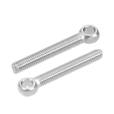 Harfington M5 x 35mm 304 Stainless Steel Machine Shoulder Lift Eye Bolt Rigging 30pcs