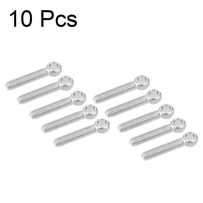 Harfington M x mm 304 Stainless Steel Machine Lift Eye Bolt Rigging 10pcs