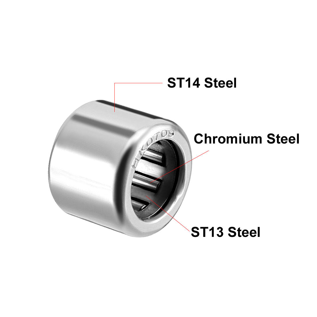 Harfington Needle Roller Bearings, Open End, Stamping Steel Drawn Cup Metric